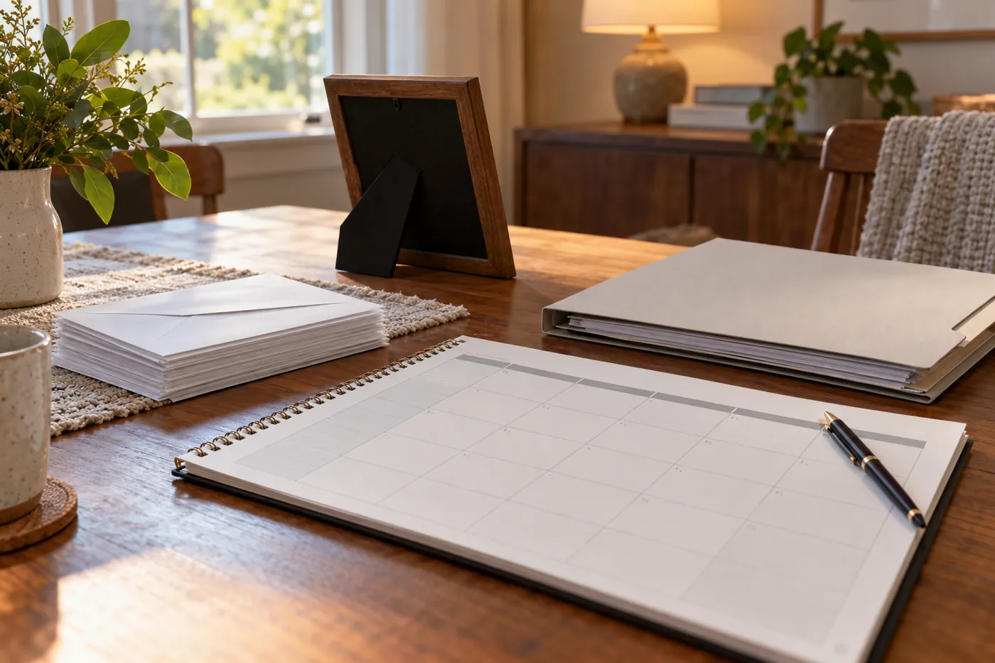 Calendar and household records prepared for a family claim